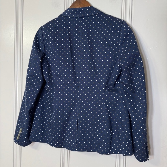 Boden Navy Polka‎ Dot Preppy Lined Blazer size 6 R - Picture 14 of 15